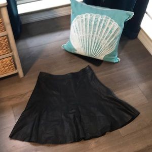 White House Black Market Genuine Leather Skirt 12